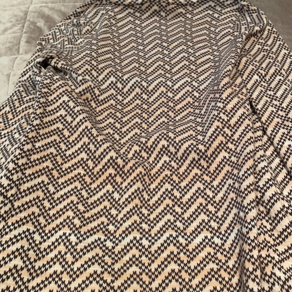 LAND’S END 100% Soft Cotton Open Midi Cardigan With Pockets - Picture 9 of 12